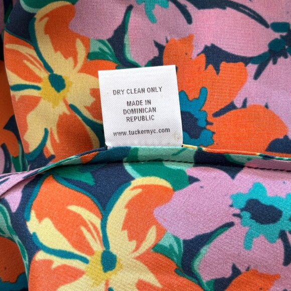 Tucker 100% Silk Marissa's Mural Navy Crepe de Chine Dani Dress - Size S - NWT - Picture 6 of 6